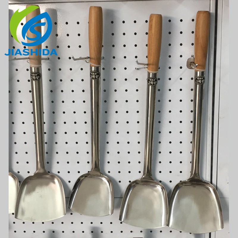 Hotel Restaurant Stainless Steel Shovel Spatula With Wooden Handle 1 buyer图4