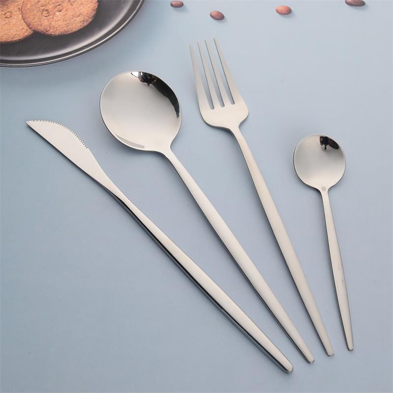 Steak knife, fork and spoon four-piece set household net red stainless steel knife and fork tablewar图3