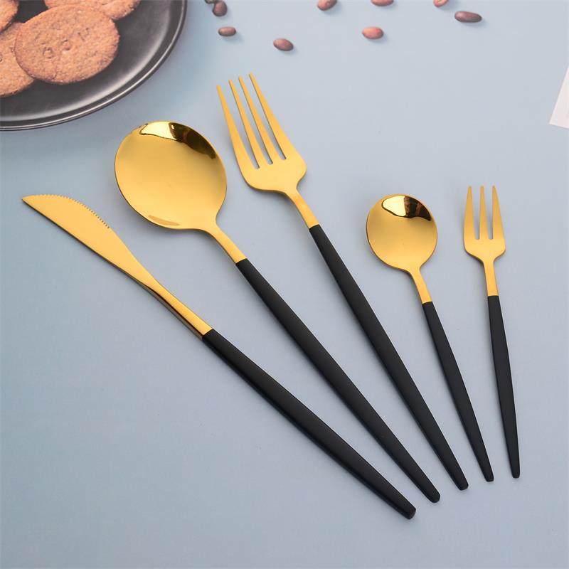 Steak knife, fork and spoon four-piece set household net red stainless steel knife and fork tablewar图2