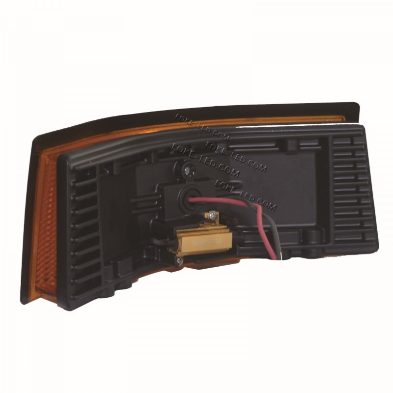 8.6 Inch 48W Flood Beam LED Amber Corner Cab Warning Light for John Deere图7