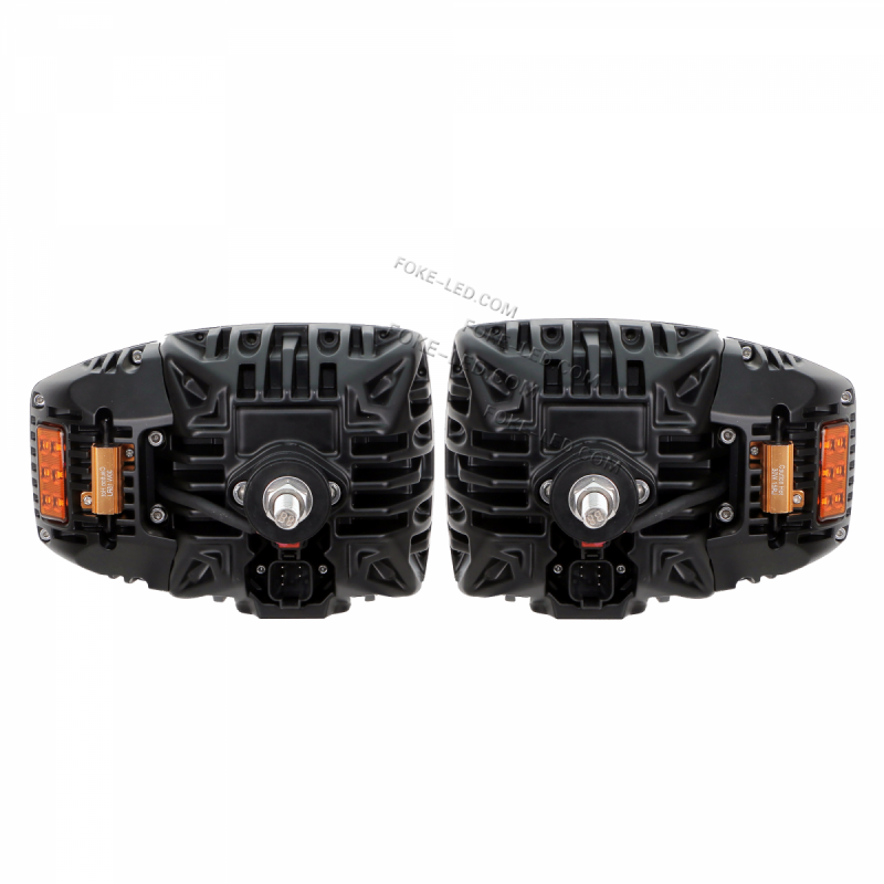 Snow Light with Heated Lens High Low Beam Snow Plow 127W LED Head Light Combination Headlight图8