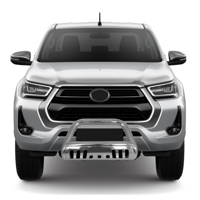 4x4 Stainless Steel Bull Bar Auto Front Bumper Guard Bullbar for Toyota Hilux Vigo Revo图5