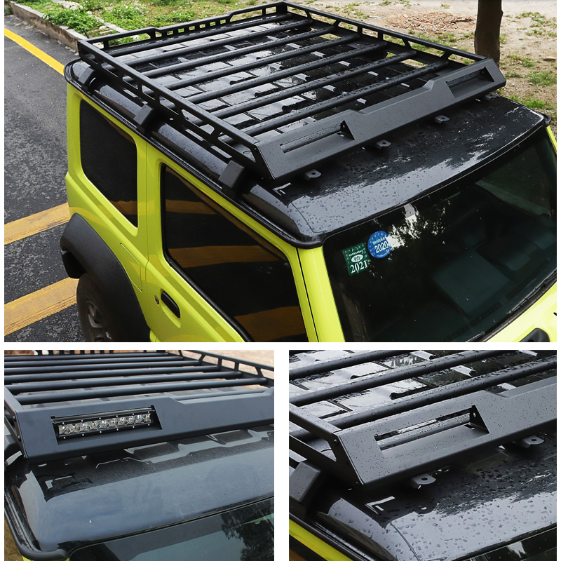 With Led Light 4x4 Aluminium Alloy  Car Cargo Carrier BasketRoof Rack for Suzuki Jimny JB74 JB64图4