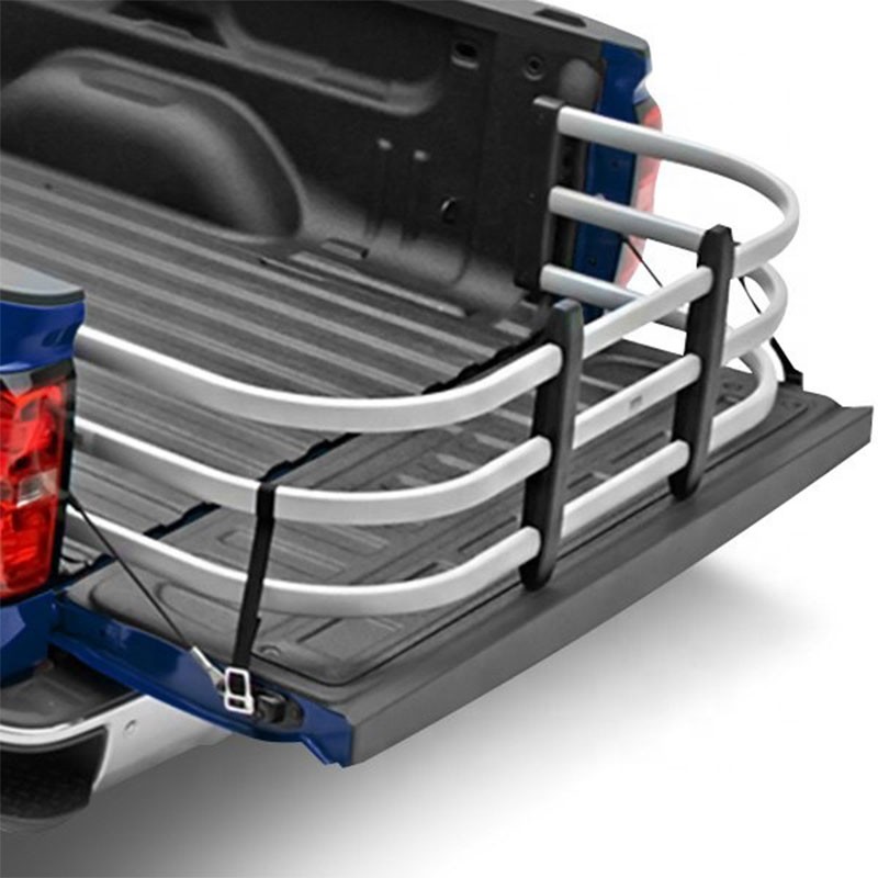 Pickup Truck Bed Extender for Ford F150 Tundra Silverado Ram Black Aluminum Alloyed Included Bracket图2