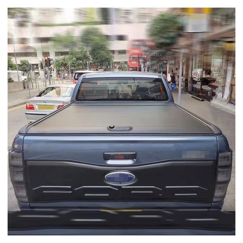 Factory 4X4 Aluminum Hand Roller Lid  Bed With Lock Retractable Tonneau Cover For hilux Np300图3