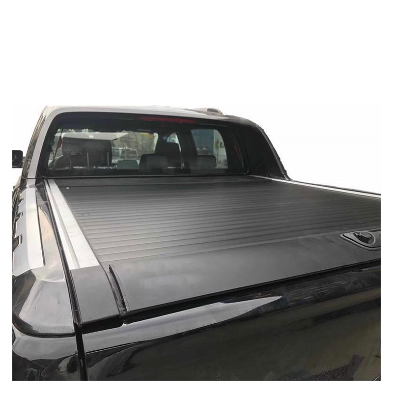 Factory 4X4 Aluminum Hand Roller Lid  Bed With Lock Retractable Tonneau Cover For hilux Np300图4