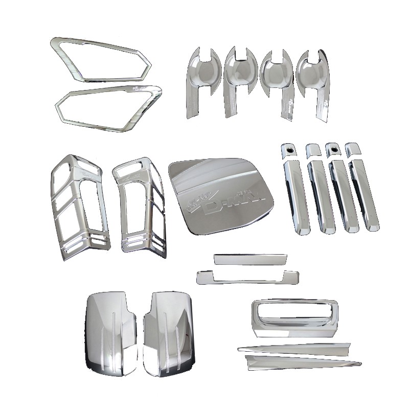 4x4 Factory Sale Pick up Car Cover Accessories ABS Plastic Chrome Full Set Kits for Isuzu Dmax图2