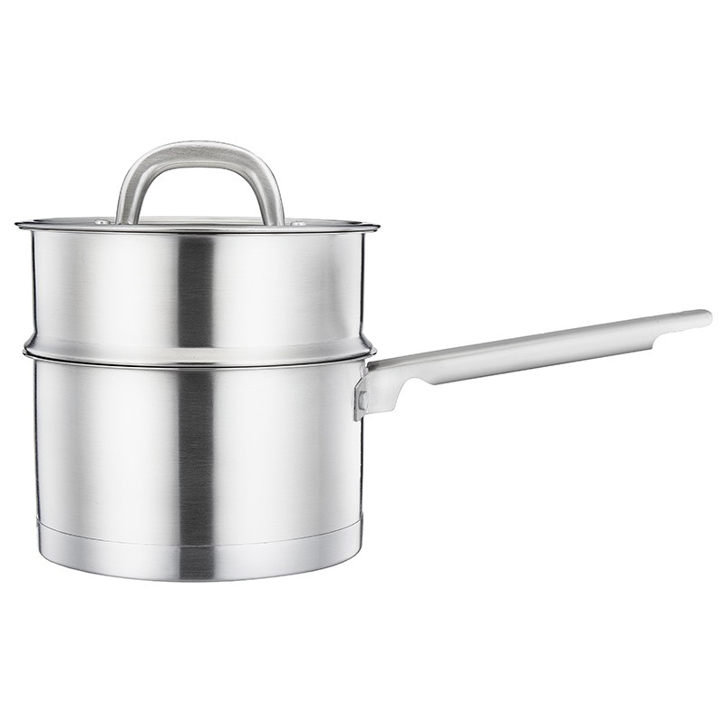 16cm stainless steel European style sauce pan with steamer图3