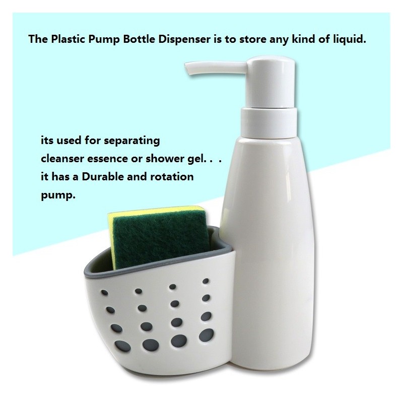 Jianhong soap pump for Countertop and dispenser with perforated sponge stand图4