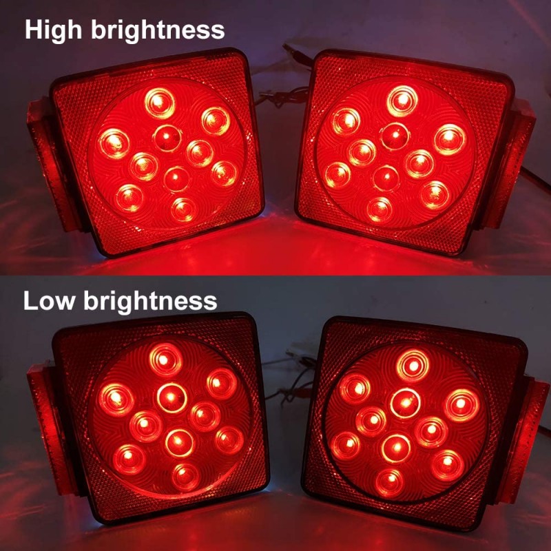 4 inch Red LED Waterproof Boat Trailer Lights图3