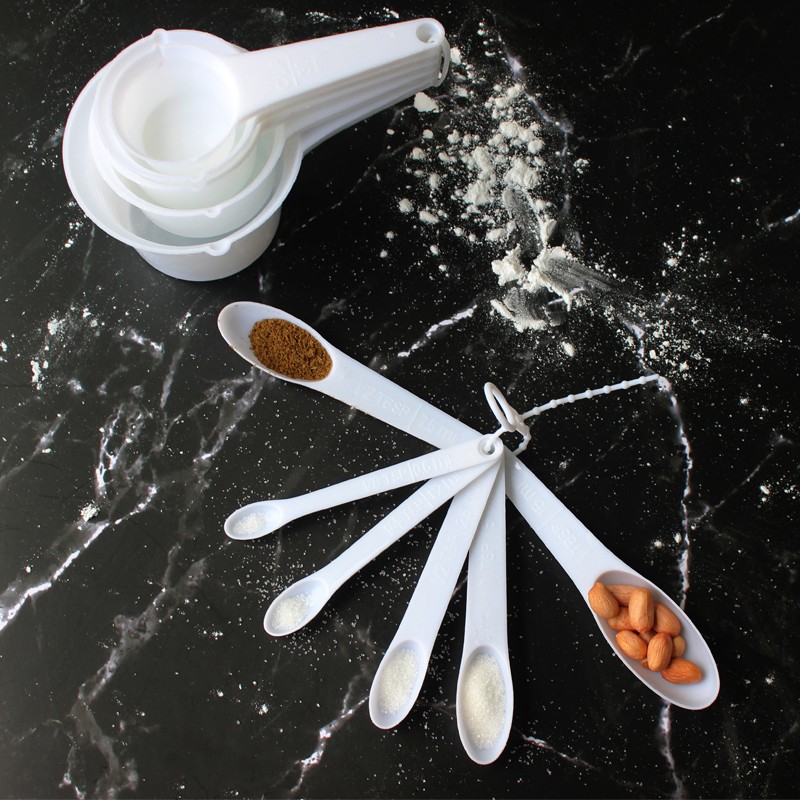 Jianhong Measuring Cups and Spoons Set of 11 Pieces，Nesting Measure Cups for Dry and Liquid图3