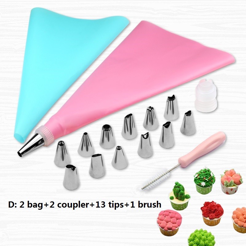 Jianhong Large sustainable Pastry Bags with tips and coupler Easy to Use Thick Icing Bag for Cake图6