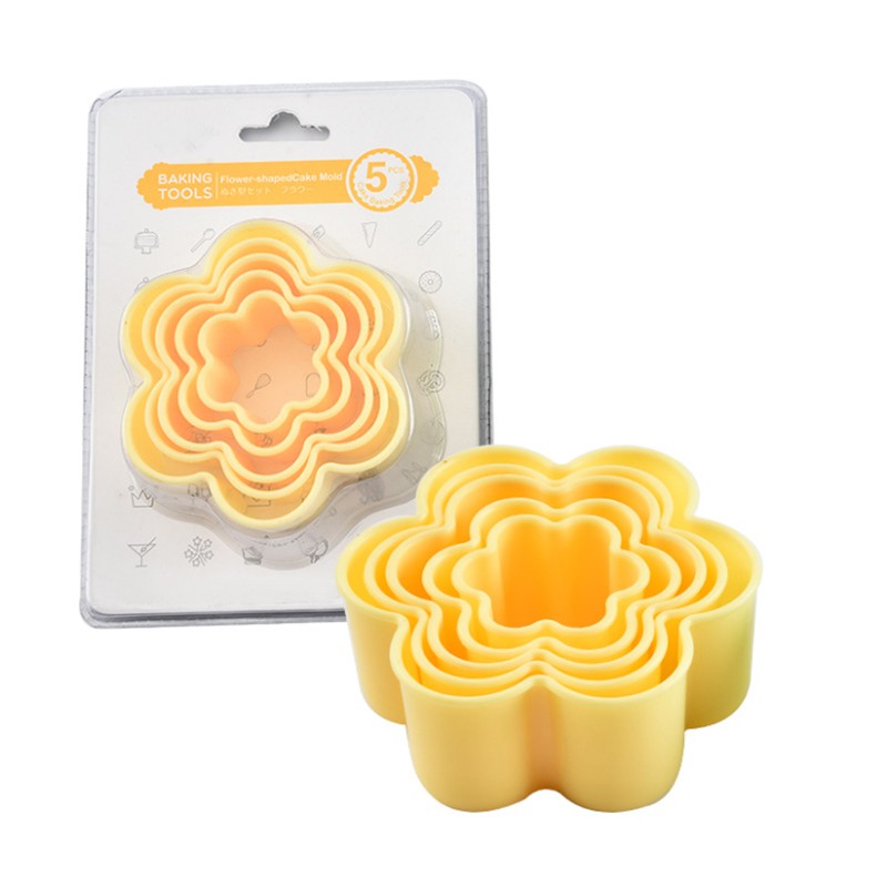 Jianhong 5 PCS Cookie Cutter set Biscuit Cutters Set, Flowers Cookie Cutter图3