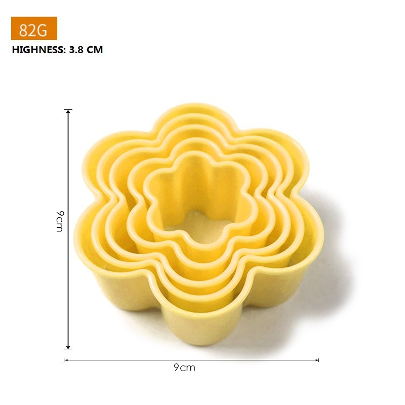 Jianhong 5 PCS Cookie Cutter set Biscuit Cutters Set, Flowers Cookie Cutter图8