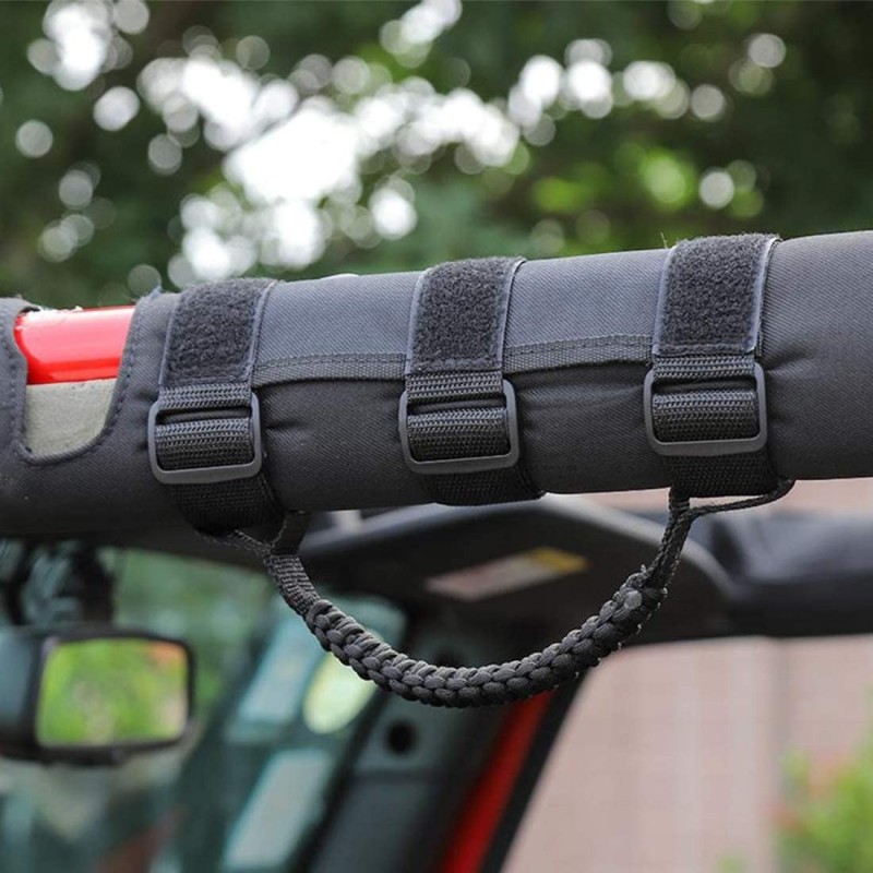 4 x Roll Bar Grab Handles Grip Handle for Jeep Wrangler YJ TJ JK JKU JL JLU Sports图9