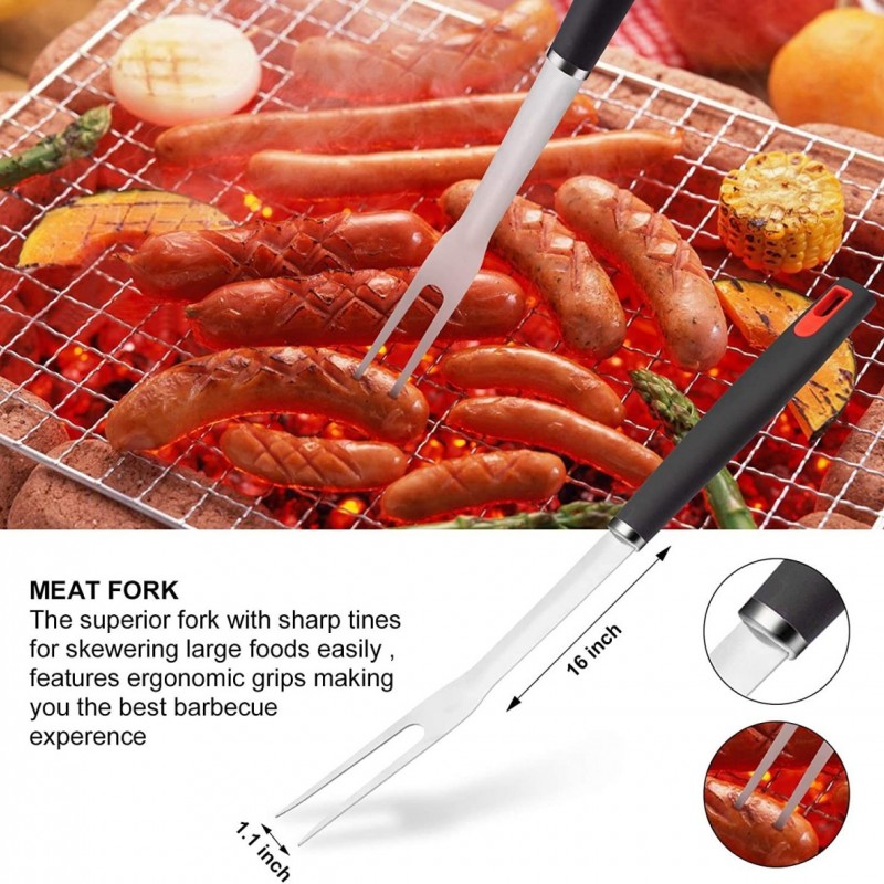 4pcs BBQ Grilling Tools set图4