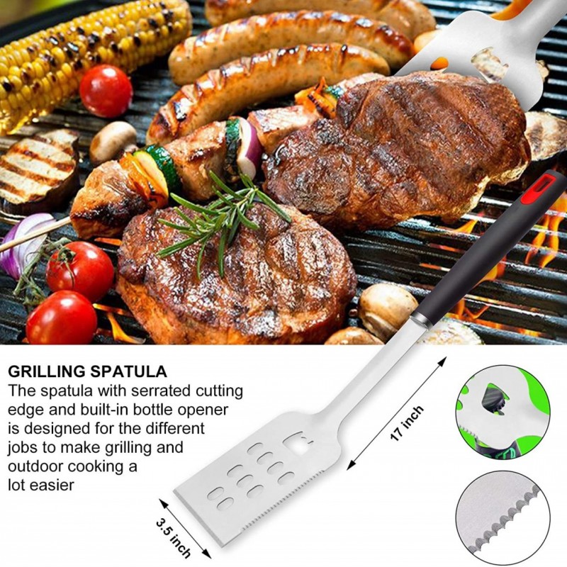 4pcs BBQ Grilling Tools set图5