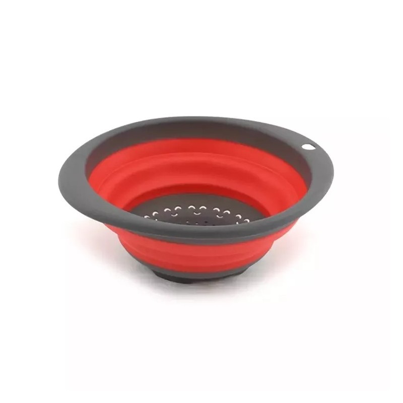 Folding Food Grade Fruit Vegetables Washing Bowl Silicone Food Strainer Silicone Colander图9