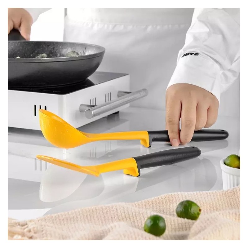 Yellow Silicone Kitchen Utensils Set Best Kitchen Tools,11-piece Silicone Cooking Utensils Kitchen U图5