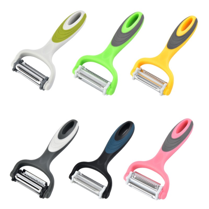 High Quality Stainless Steel Vegetable Peeler Multifunctional Fruit Rotary Peeler with 3 Sharp Blade图2