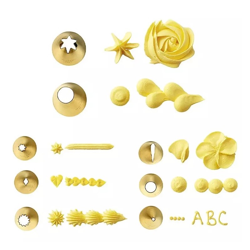 Gold Stainless Steel 173 Pieces Cake Decorating Tips Set Tools Cakes For Baking图4