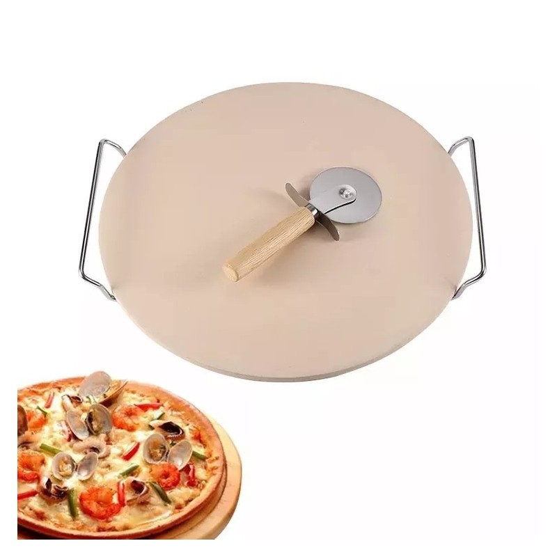 Roundness Charcoal Baking Tools Lava Pizza Oven Stone图2