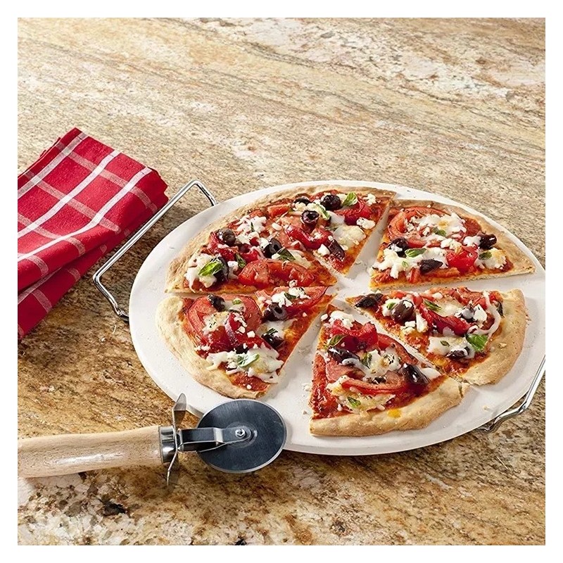 Roundness Charcoal Baking Tools Lava Pizza Oven Stone图6