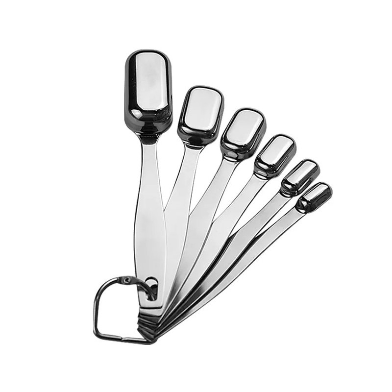 Stainless Steel Measuring Spoons Set Stainless Steel Measuring Cups Spoons 7 Pc Set图3