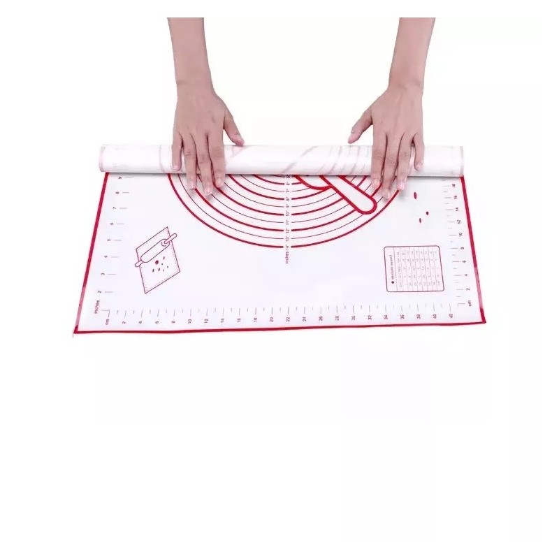 Multi-size Silicone Fiber Glass Non-stick Baking Mat Dough Kneading Pad Large Chopping Board Mat Wit图4