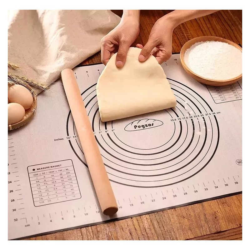 Multi-size Silicone Fiber Glass Non-stick Baking Mat Dough Kneading Pad Large Chopping Board Mat Wit图5