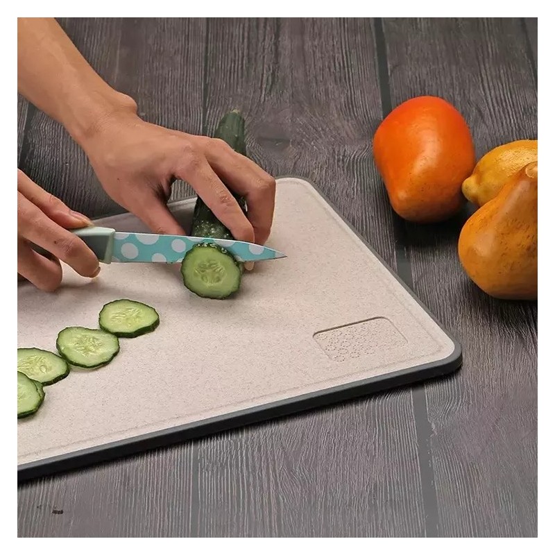 Anti-bacterial Kitchen Wheat Straw Plastic Cutting Board Chopping Board With Handle图6