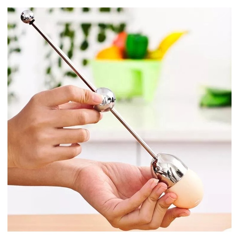 Design Egg Tool Durable Topper Shell Opener Boiled Raw Open Kitchen Stainless Steel Open Egg Apparat图4