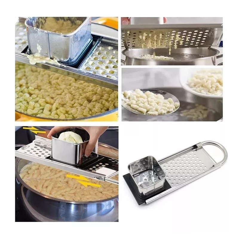 Kitchen Stainless Steel Spaetzle Maker Graters Premium Grade Noodle Maker With Handle图5