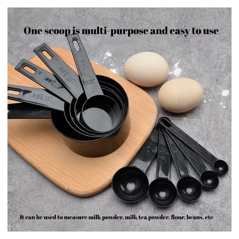 10pcs Kitchen Measuring Spoons Teaspoon Coffee Sugar Scoop Cake Baking Flour Measuring Cups Kitchen图3