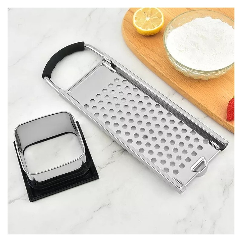 Food grade stainless steel with plastic handle gnocchi, pasta, spaghetti grater spaetzle maker图2