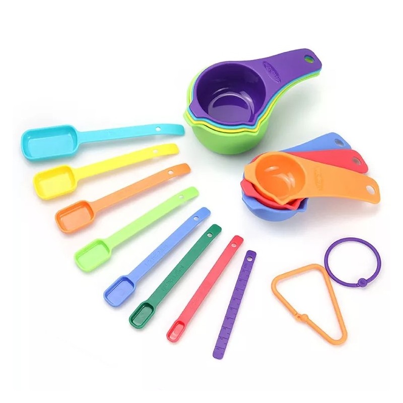 15 Pcs Plastic Measuring Cups and Spoons Set for Cooking & Baking Spice Kitchen Measuring Tools图3