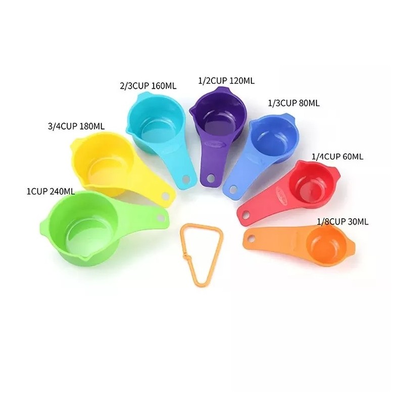 15 Pcs Plastic Measuring Cups and Spoons Set for Cooking & Baking Spice Kitchen Measuring Tools图5