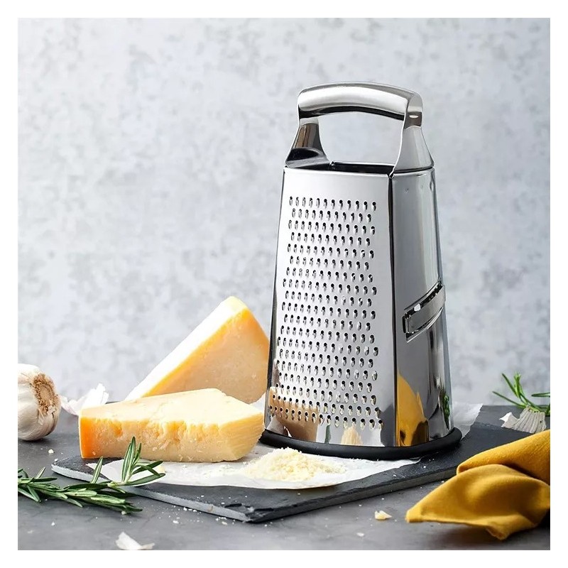 Amazon best sellers large square shaped manual Multi 4-sided stainless steel Ginger box grater for k图2