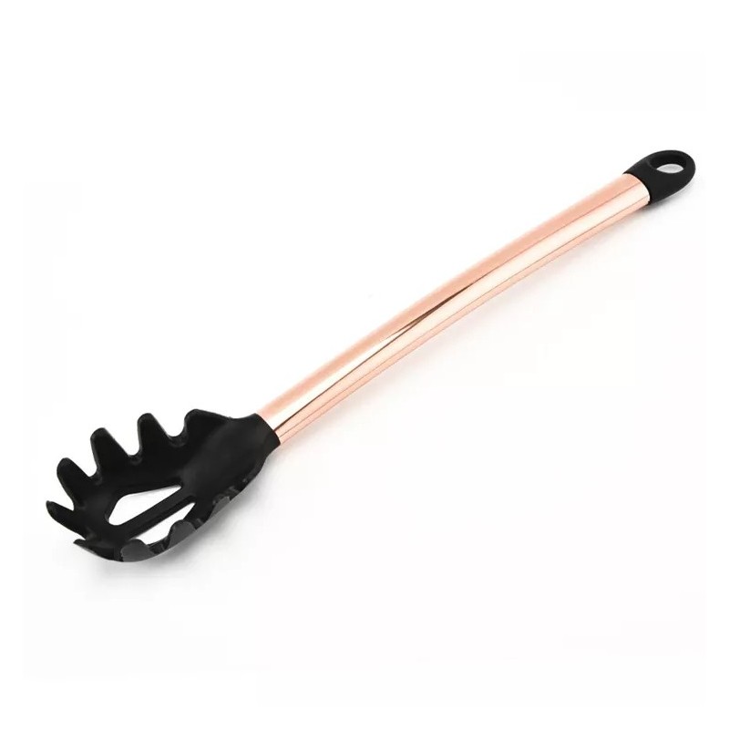 Kitchenware Golden Plated Handle 9 Pieces Non Stick Heat Resistant Silicone Kitchen Utensil Set图5