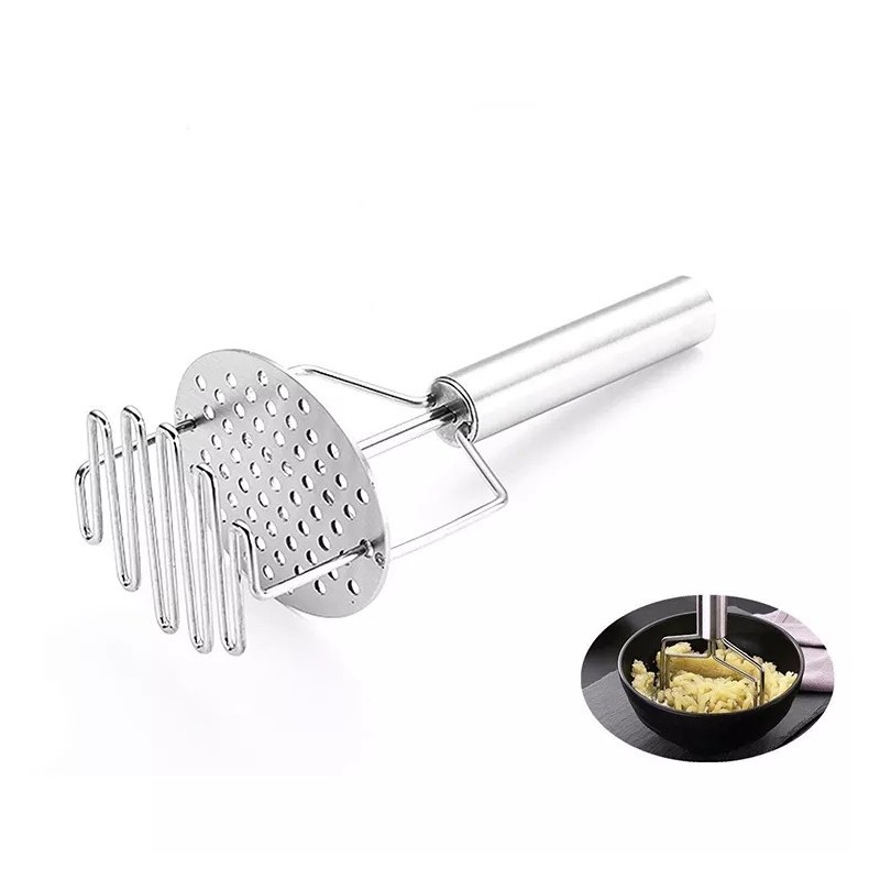 Double Layer Stainless steel Bilayer Pressure potato cutter Stainless Steel Potato Masher图2