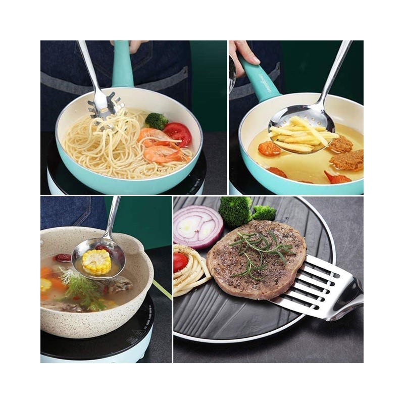 Amazon Hot Selling New Arrivals Quality Kitchen Utensils Stainless Steel Kitchen Utensil Set图5