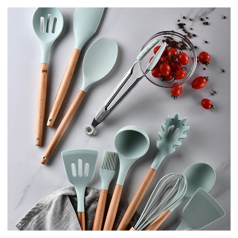 IN STOCK 12PCS Kitchen Utensil Set Silicone Cooking Utensils 12 Piece Silicone Utensil Set图6