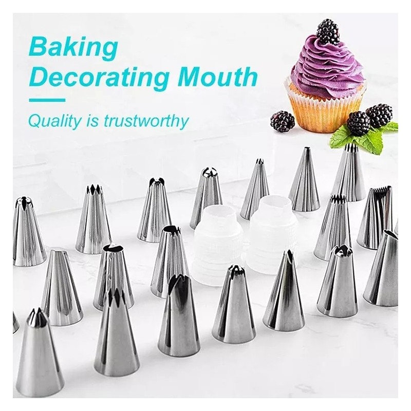 164 Pieces Stainless Steel Cake Baking Tools Set Cake Stand Set Decorating Supplies图2