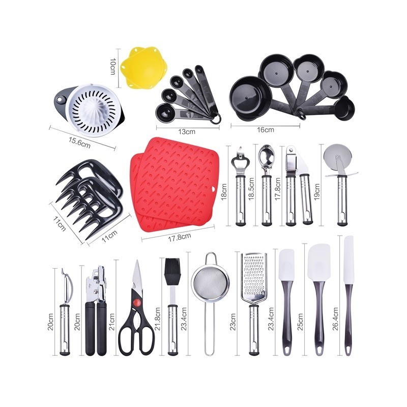 XIANGDA Amazon Hot Selling Nylon Cooking Utensils Kitchen Utensils Kitchen Gadgets Cookware Set Uten图7