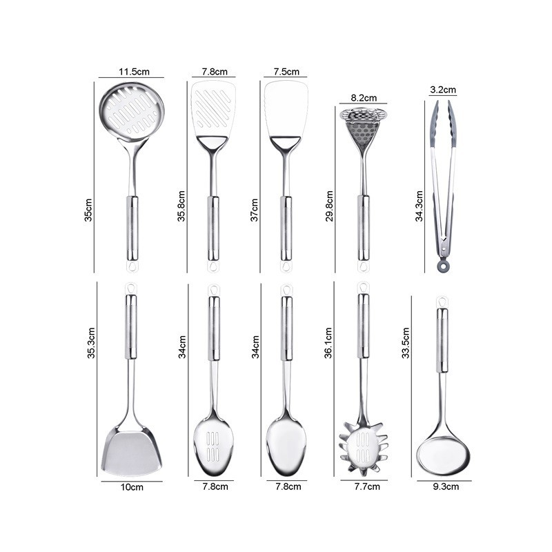 Premium Cooking Utensils Set Stainless Steel Utensils Set Kitchen Gadgets Kitchen Tool Set图8