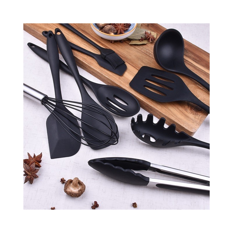 IN STOCK Dishwasher Safe Non-Stick Heat Resistant Silicone Cooking Utensil Set图5