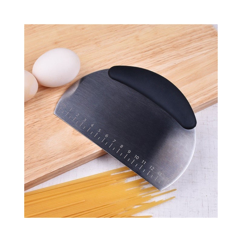 IN STOCK RTS Bench Scraper & Chopper Stainless Steel Blade Knife Pastry Cutter for Pasta Dough Bread图4