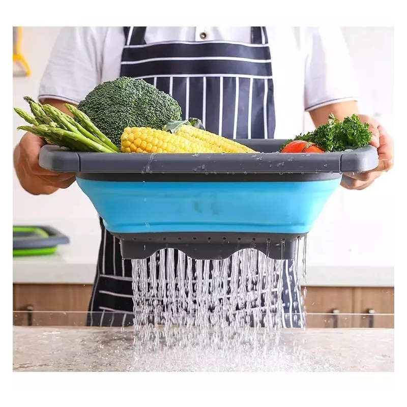 New Wholesale Eco-friendly Kitchen Folding Plastic Fruit Vegetable Sink Drain Basket Strainer图7