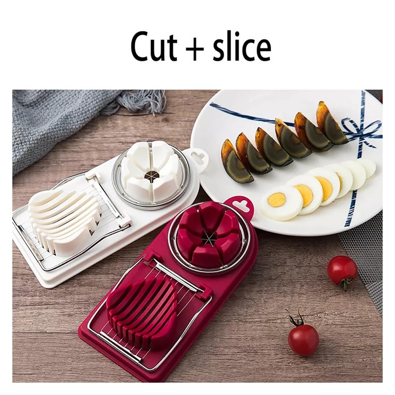 Multifunction Kitchen Cutter Tool 2 In 1 Stainless Steel Wires Egg Slicer Or Cutter图4