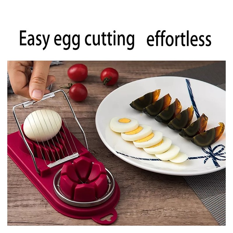 Multifunction Kitchen Cutter Tool 2 In 1 Stainless Steel Wires Egg Slicer Or Cutter图5